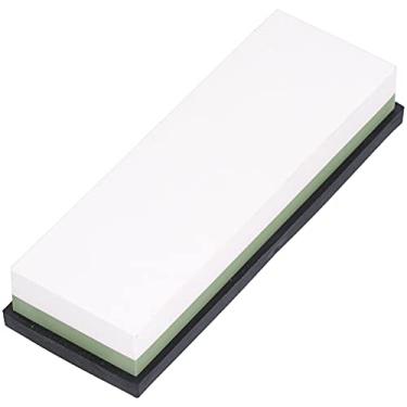Imagem de Acouto Afiador de Pedra de Amolar de Corindo Branco Dupla Face para Uso Industrial e Doméstico, Afiação Fácil e Bagunçada