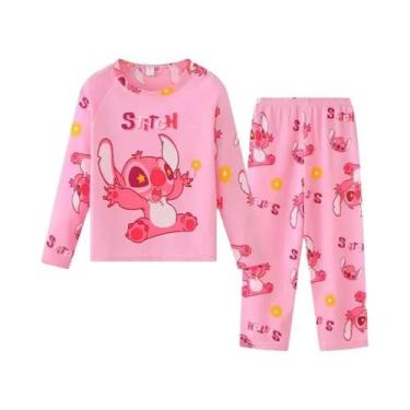 Imagem de Conjunto De Pijamas Stitch E Minnie Para Crianças Meninos E Meninas Ou