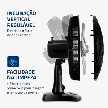 Imagem de Ventilador de Mesa Mondial 6 pás 30cm Preto VSP-30-B - 220V