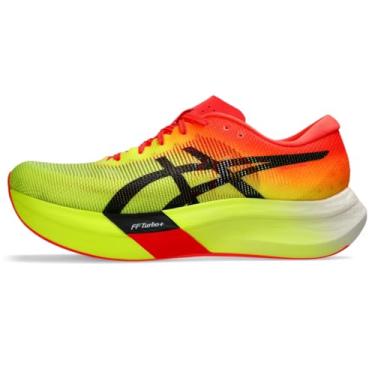 Imagem de ASICS Tênis de corrida unissex METASPEED Sky 3, Segurança amarelo/preto, 13.5 Wide Women/12 Men