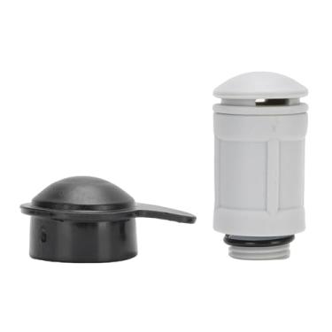 Imagem de 12363 12373 Válvula de jato de ar com kit de substituição de tampa Plástico ABS durável Borracha preta adequada para 26165EH 26167EH 26175EH Peças de piscina acima do solo