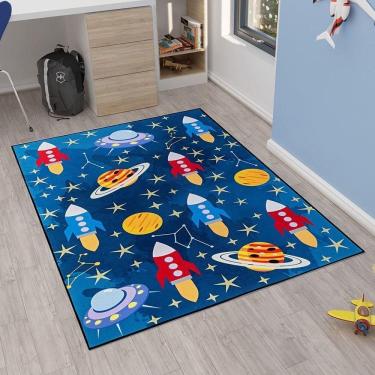Imagem de Tapete Kids Emborrachado Quarto Criança - Galaxia
