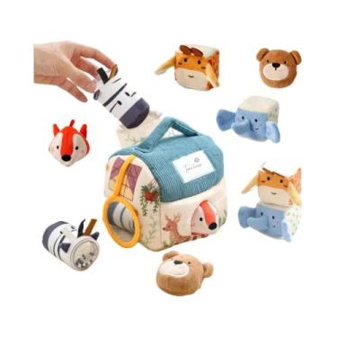 Imagem de Brinquedo Musical Sensorial Portátil De Animais De Fazenda De Pelúcia 