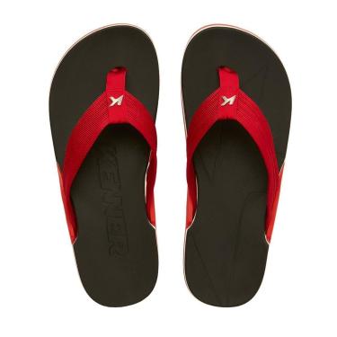 Imagem de Chinelo Kenner Nk6 Pro Preto Correia Vermelha Masculino-Masculino