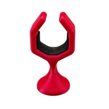 Imagem de simhoa Apoio de mão para taco de bilhar, suporte fácil de usar para estabilizador de mesa de bilhar, Vermelho