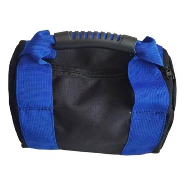Imagem de Dynwave Saco de areia para kettlebell, vazio, portátil, para levantamento de peso, ideal para treinamento funcional de força, Azul