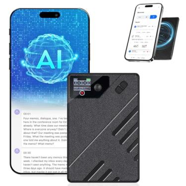Imagem de 64 GB Gravador de Voz Digital Pequeno com Transcrição de Voz em Texto Ia, Gravador de Áudio com AI, Transcrição e Resumo com Tecnologia de AI, Pode Ser Traduzido em 256 Idiomas, com Bluetooth