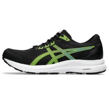 Imagem de ASICS Tênis de corrida masculino Gel-Contend 8, Preto/Limão elétrico, 10 X-Wide