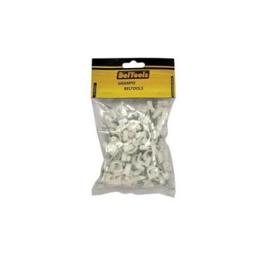 Imagem de Grampo Fixa Fio 8mm + Prego com 100 Peças Beltools