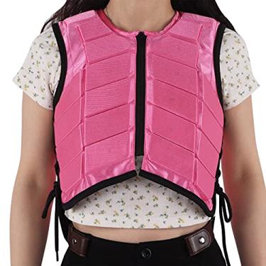 Imagem de Generic Colete Protetor Equestre Rosa para Crianças, Equipamento de Segurança Acolchoado de Espuma para Crianças, Material de Nylon, para Absorção de Choque e Conforto Adequado para Atividades (CM)