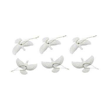 Imagem de Pombas Da Paz Em Resina, Enfeites De Natal, 1-6 Peças, Presente De Ami