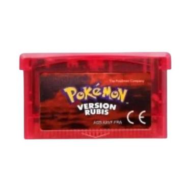 Imagem de Cartucho De Jogo Pokémon GBA 32 Bits, Jogos De Vídeo Emerald, Fire Red