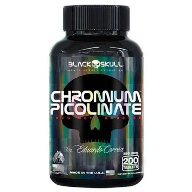 Imagem de PICOLINATO DE CROMO 200 TABLETES - BLACK SKULL-Unissex