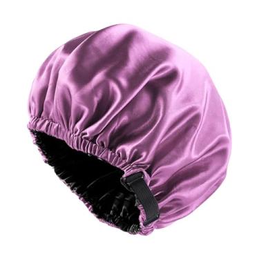 Imagem de harayaa Touca de seda para dormir, touca macia e respirável para banho e beleza, Violento