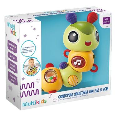 Imagem de Brinquedo Centopeia Giratoria com Luz e Som Multikids - BR2168