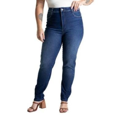 Imagem de Calça Jeans Sawary Cigarrete Plus Size - 280872 - Azul 50-Feminino