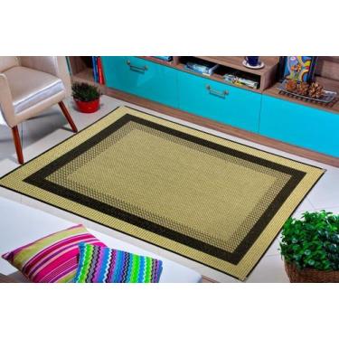 Imagem de Tapete 1,50x2,00 sisal lancer  antiderrapante moderno sem pelo diversa