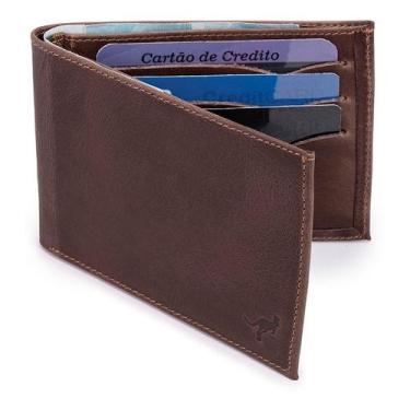 Imagem de Carteira Masculina Luxo Couro Legítimo Rg-cédulas-cartões - ELLO GRIFF
