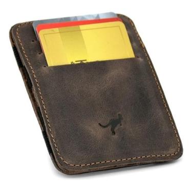 Imagem de Carteira Mágica 100% Couro Legítimo para cartões,cnh,cédulas - Ello Gr