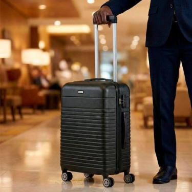 Imagem de Mala Tonin Gaia Rígida Bordo Pequena Preto, Único, Preto