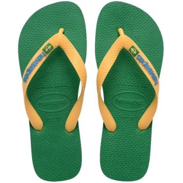 Imagem de CHINELO HAVAIANAS BRASIL LOGO VERDE AMARELO 45/46