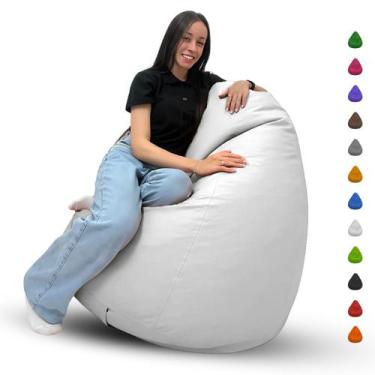 Imagem de Puff Pera Gigante Cheio Grande Para Eventos Escritório Descanso Almofa