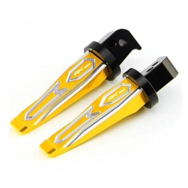 Imagem de Anti-derrapante Apoio para os pés do passageiro traseiro, para ak550 ak 550 2017 2018 2019 2020, scooter, apoio para, pedais(Ouro)