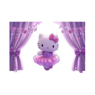 Imagem de Decorações Para Festa De Aniversário Infantil, Banner De Hello Kitty, 