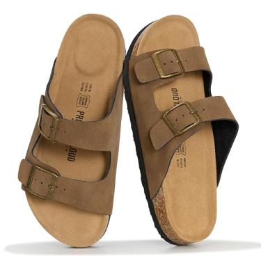 Imagem de Project Cloud 100% couro genuíno sandálias planas femininas 2026 Beach Essentials sandálias femininas espuma viscoelástica férias essenciais slides para mulheres calçados (Venita), Couro de açúcar