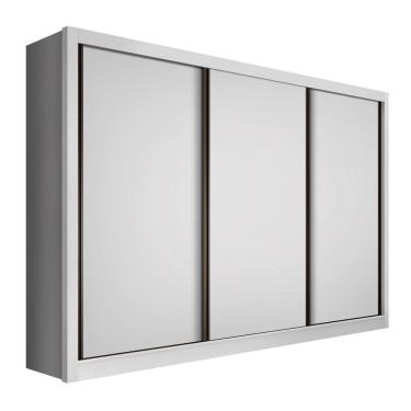 Imagem de Guarda Roupa Casal 3 Portas 6 Gavetas Nápoli Minastex Branco