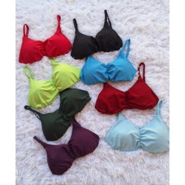 Imagem de Top costa aberta Academia com decote Franzido Top Alcinha - PIJAMAS VI