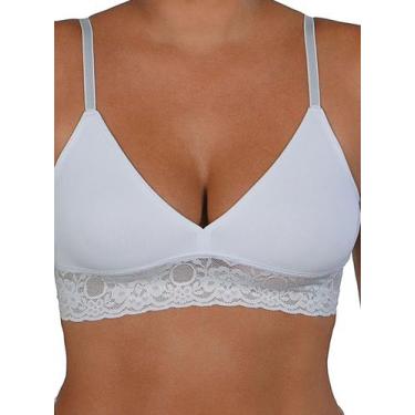 Imagem de Sutiã Caribdis DeMillus 61332 Poliamida Taça B T.42/50, 44, 20, Branco