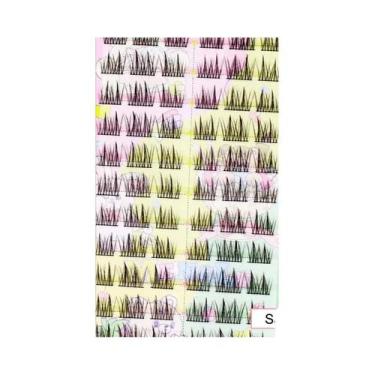 Imagem de Cílios Postiços Naturais Marrom Suave Estilo Girassol Grande Capacidad