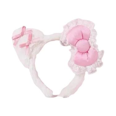 Imagem de Tiara De Pelúcia Hello Kitty Kuromi Melody, Acessórios De Cabelo Sanri