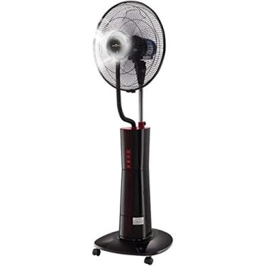 Imagem de Ventilador de torre de pedestal do refrigerador de ar, ventilador de névoa de resfriamento oscilante, umidificador comutável com símbolos para escritório em casa e restaurante móvel