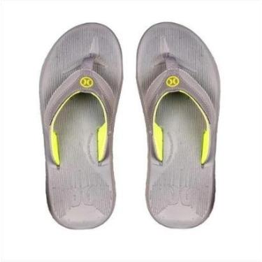 Imagem de Chinelo Hurley HU0066 Deck X-Fuse - Verde Cinza-Masculino