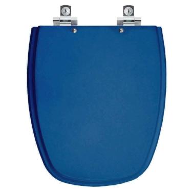 Imagem de Assento Sanitário Soft Close Monte Carlo Azul Para Vaso Deca