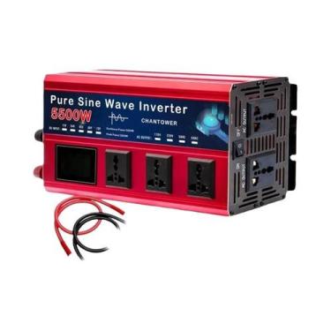 Imagem de Inversor De Onda Senoidal Pura 5500W DC 12V/24V Para AC 110V/220V Conv