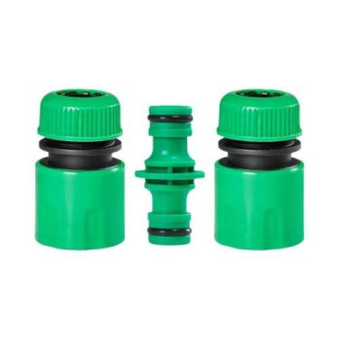 Imagem de Conector Rápido Duplo Macho ABS De 1/2 Polegada Para Mangueira De Jard