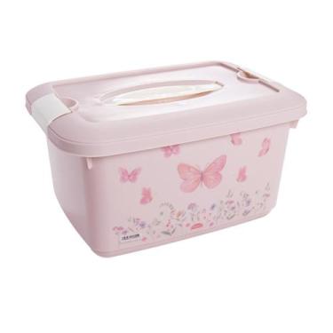 Imagem de Caixa Organizadora Infantil C/ Alça E Trava 5,2 Lts Plasútil, Jardim E