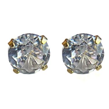 Imagem de Brinco em Ouro 18K Ponto de Luz com Zircônia - Par - Justino Ribas