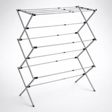 Imagem de Varal de Chão Telescópico Vertical Dobrável com 11 Hastes - Genérica