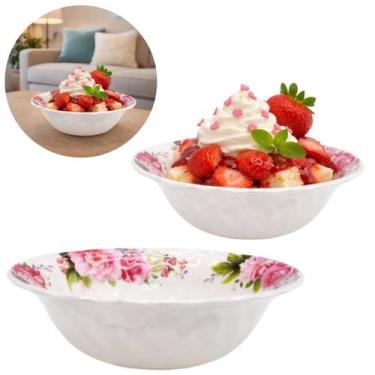 Imagem de Tigela Melamina 15,2cm Floral Ideal Mesa Posta Residencial - Emilar