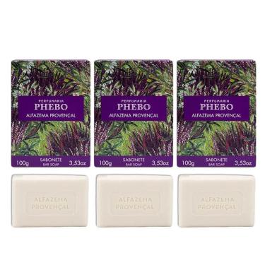 Imagem de Kit 3 Sabonete Phebo Alfazema Provençal Em Barra Cremoso 100g