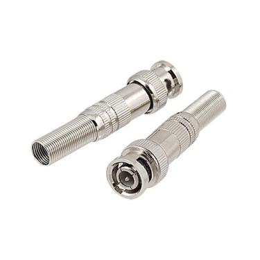 Imagem de Conector BNC com Mola/Parafuso 4mm CFTV com 10 Unidades