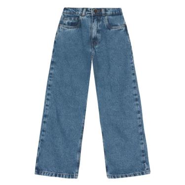 Imagem de Calça wide leg infantil menina em jeans Brandili-Feminino