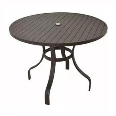 Imagem de Mesa 1,30m Em Alumínio Para Piscina Área Varanda Jardim - Sarah Móveis