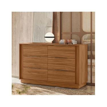 Imagem de Cômoda 6 Gavetas Demóbile Giardino MDP Pintura UV Corrediças Telescópicas Puxadores ABS