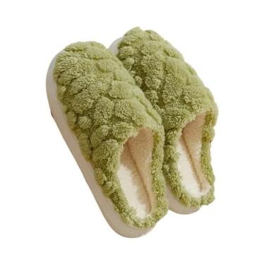 Imagem de Pantufas Unissex De Inverno Quentes E Confortáveis Com Sola Antiderrap