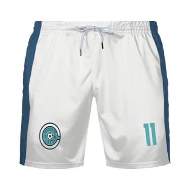 Imagem de Shorts De Futebol Masculino Blue Lock Anime Nagi Isagi, Secagem Rápida